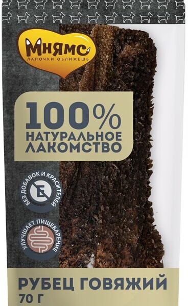 Лакомство для собак Мнямс рубец говяжий 70г