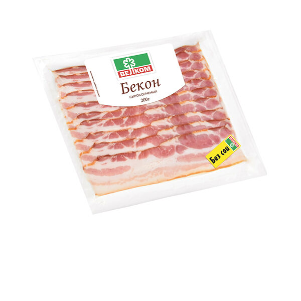 Бекон Велком сырокопченый, нарезка