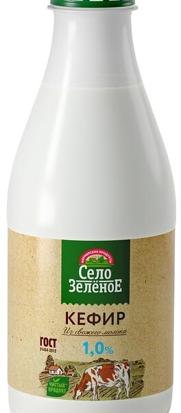 Кефир Село Зеленое 1% 930г