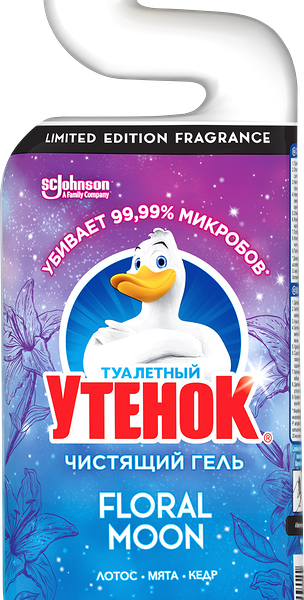 Гель для унитаза ТУАЛЕТНЫЙ УТЕНОК Floral Moon 750 мл