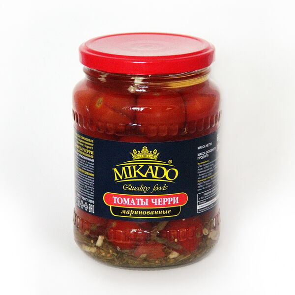 Томаты черри маринованные МИКАДО 720мл