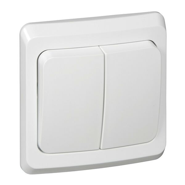 Выключатель двухклавишный Этюд SCHNEIDER