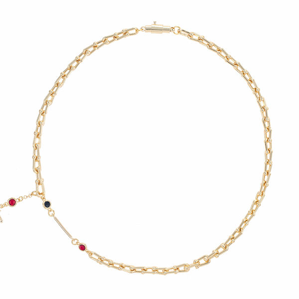 RONDA S/S 23 286N Колье, бижутерный сплав, фианиты,р.40