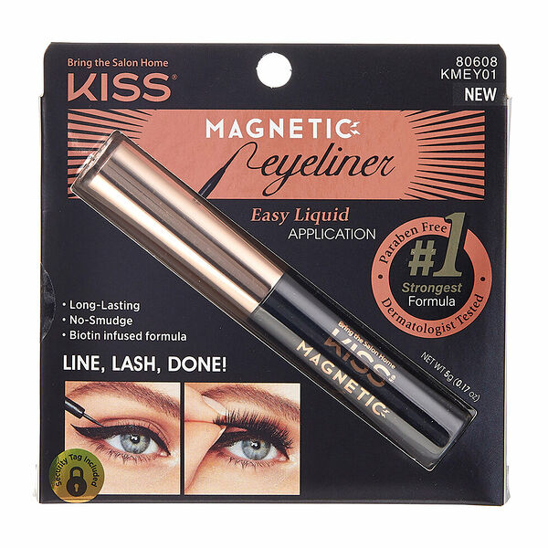 KISS Магнитная жидкая подводка для ресниц Black / Magnetic Eyeliner, 1 шт.KMEY01