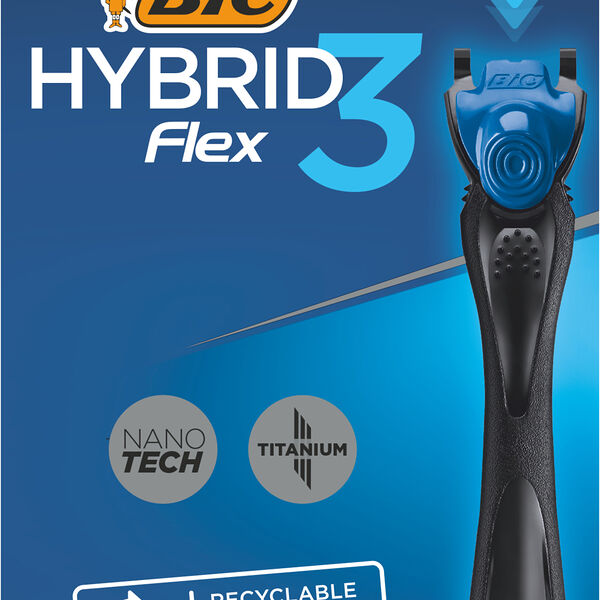 Бритва Bic Flex3 Hybrid + 4 кассеты