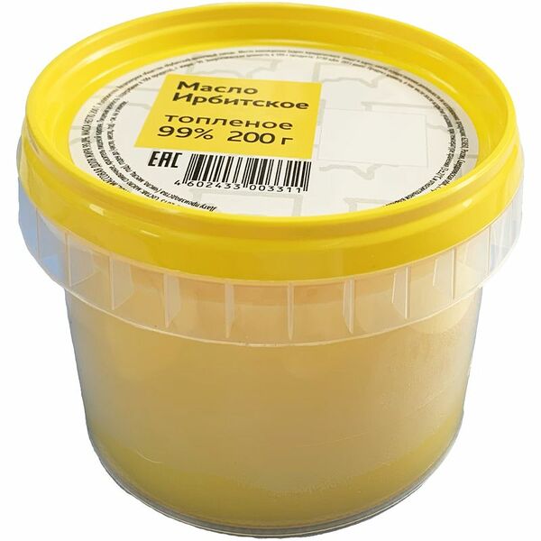 Масло Ирбитское топленое 99%, 200г