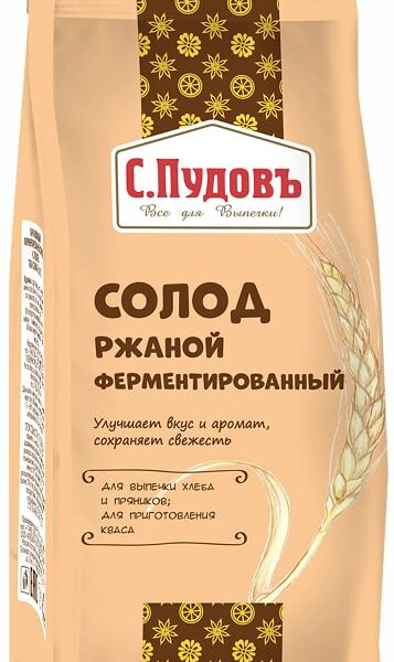 Солод С. Пудовъ ржаной ферментированный 300г