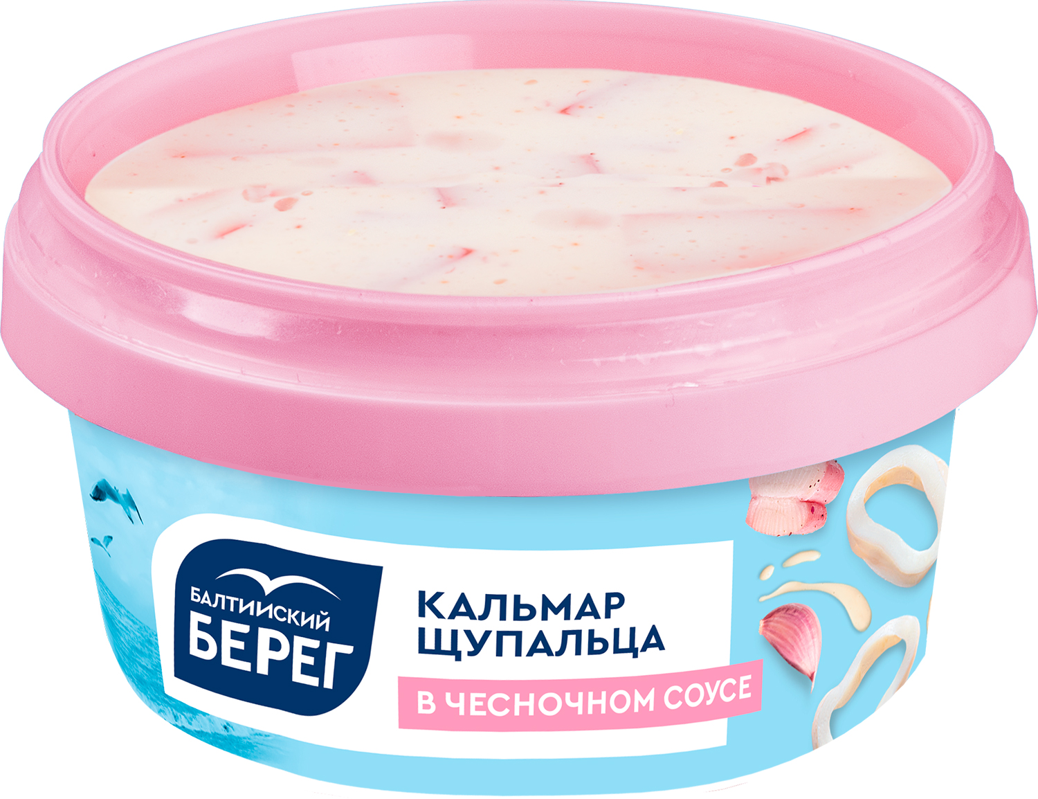 

Щупальца кальмара Балтийский берег в чесночном соусе