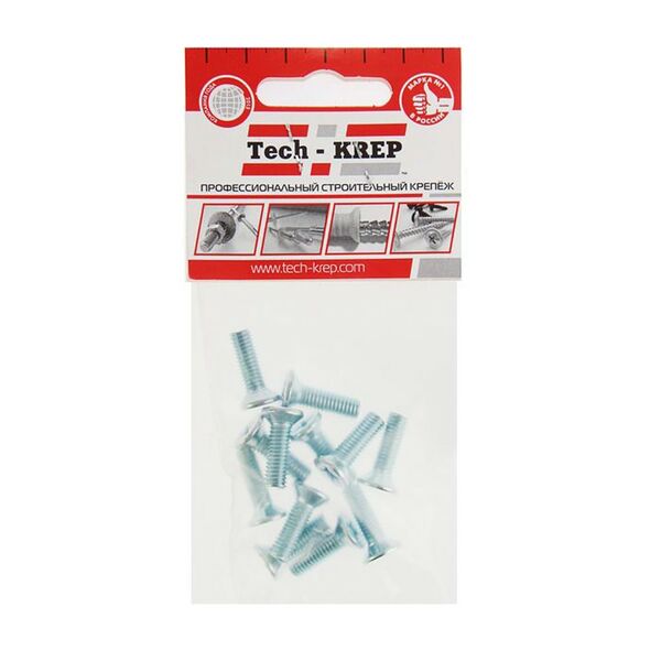 Винт Tech Krep DIN 965, М3х12 мм, 10 шт