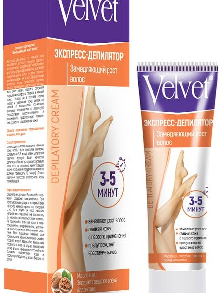 Экспресс-Депилятор Velvet замедляющий рост волос 100мл