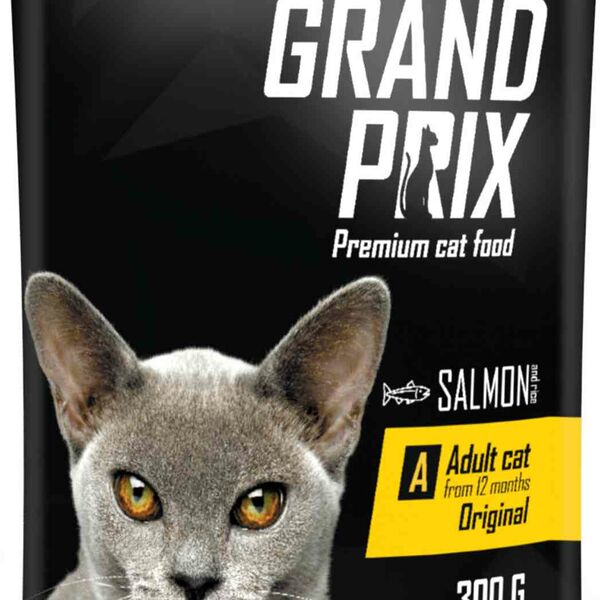 Сухой корм для взрослых кошек всех пород Grand Prix Original с лососем и рисом