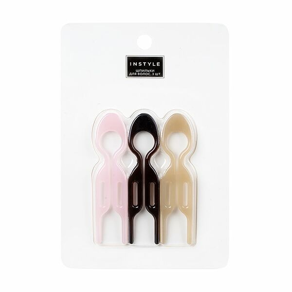 Шпильки для волос, INSTYLE, 3 шт., в ассортименте