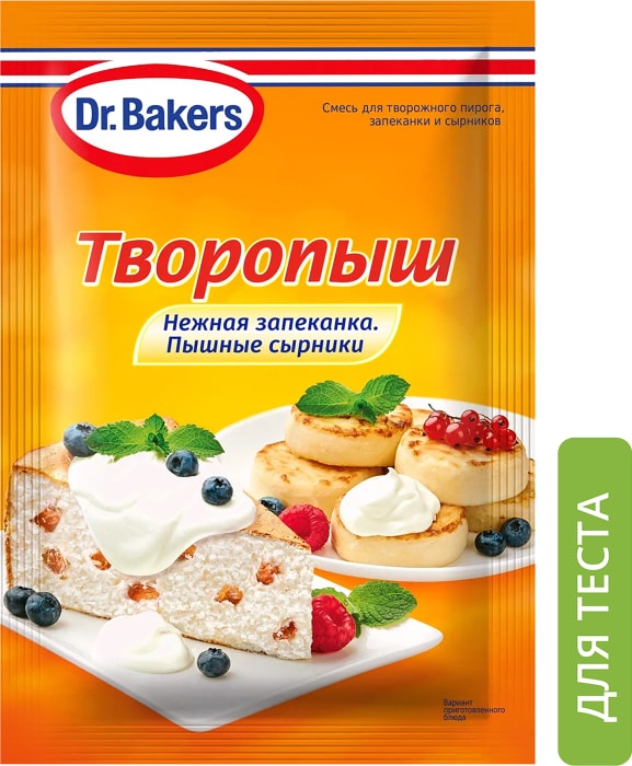 

Смесь для приготовления Dr.Bakers творожного пирога и запеканки 60 г