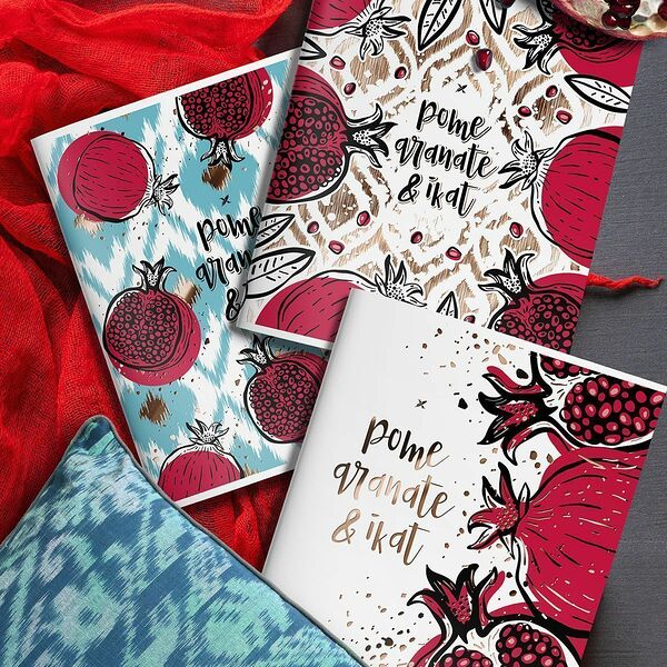 Тетрадь 48л клетка LOREX ORIENTAL POMEGRANATE А5