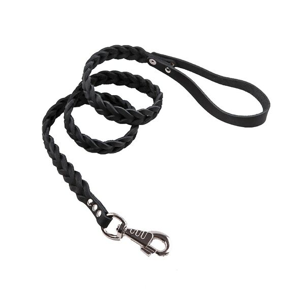 Поводок-плетенка для собак пл12ч Аркон черный 12