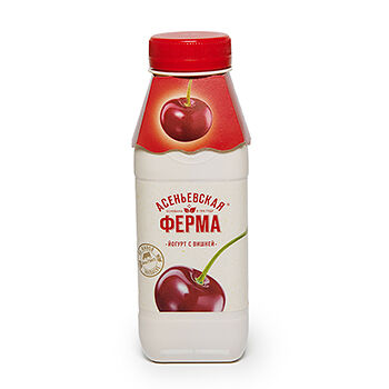 Йогурт с вишней Асеньевская ферма 1,9% 330г