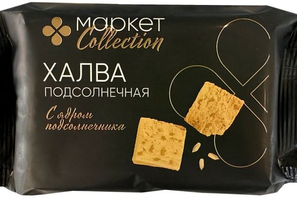 Халва Маркет Collection подсолнечная с ядром подсолнечника 350г