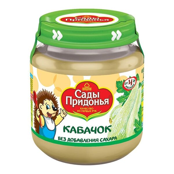 Пюре овощное Сады Придонья Кабачок с 4 месяцев