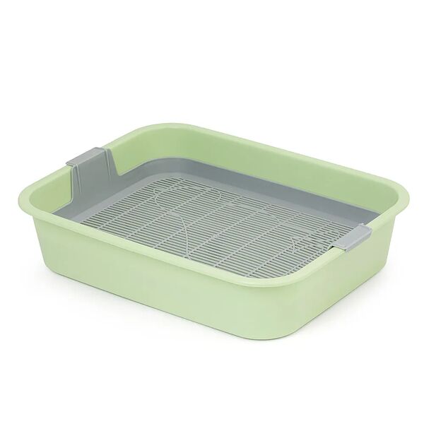 Лоток 33х26х7см Барсик с сеткой зеленый