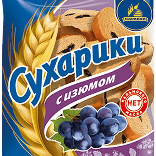 Сухарики Каравай Невские с изюмом, 280г