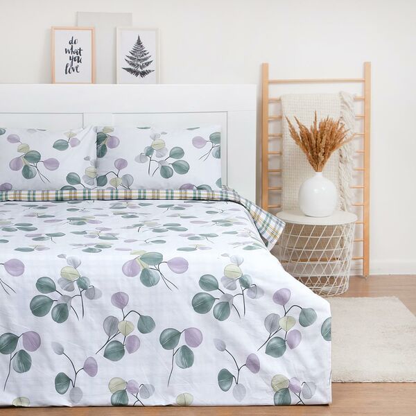 Комплект постельного белья LoveLife Plum, Евро, нав. 50х70 см, сатин