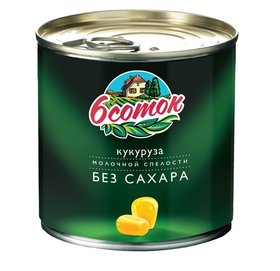

Кукуруза 6 соток молочной спелости без сахара 340 г