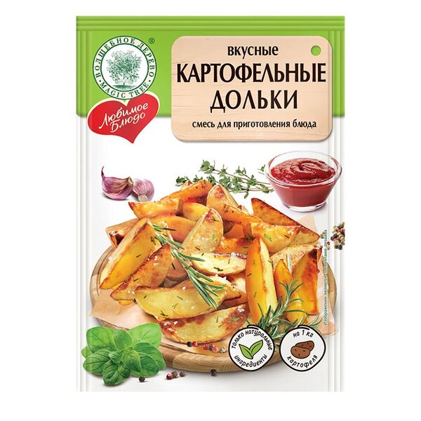 Смесь для приготовления блюда Волшебное дерево Вкусные картофельные дольки 25 г