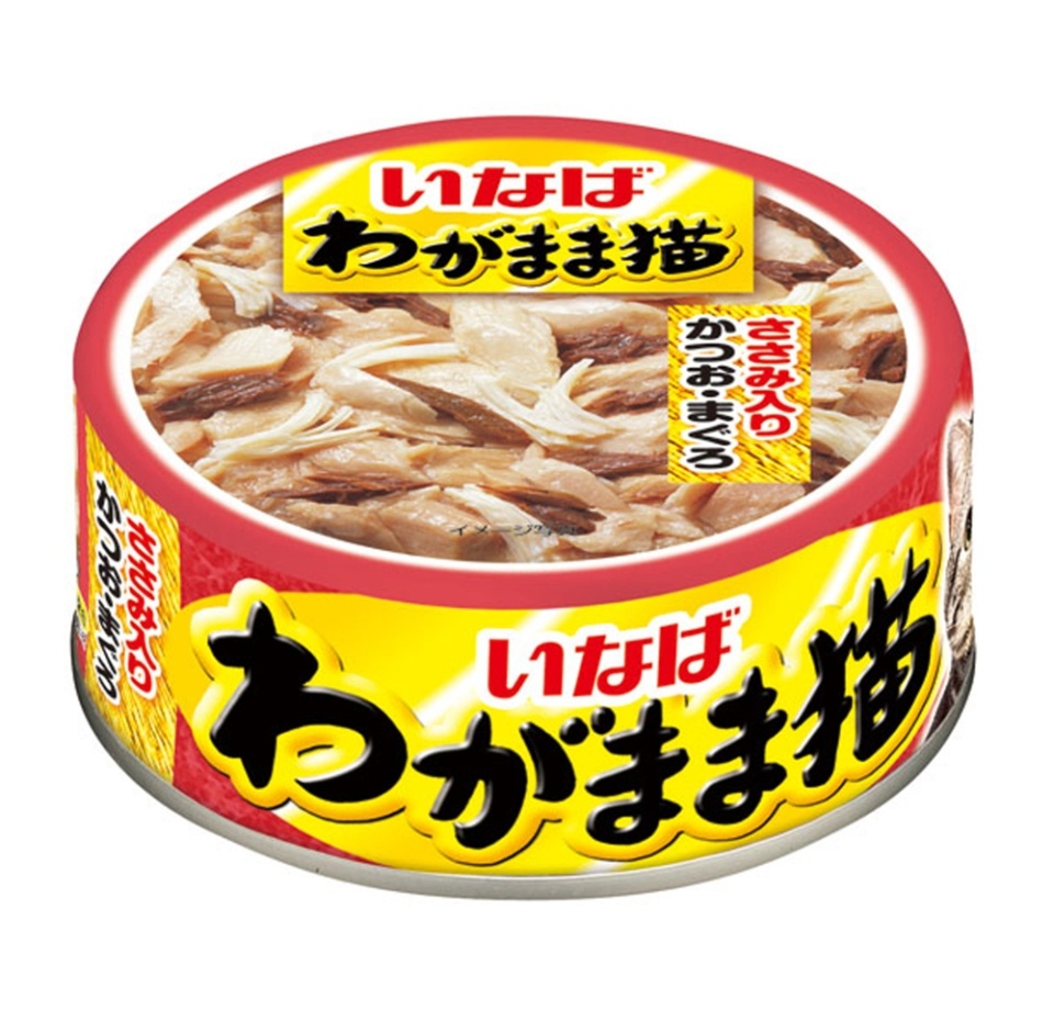 

Корм для капризных кошек Inaba Ciao Wagamama японский тунец с парной курицей 115 г