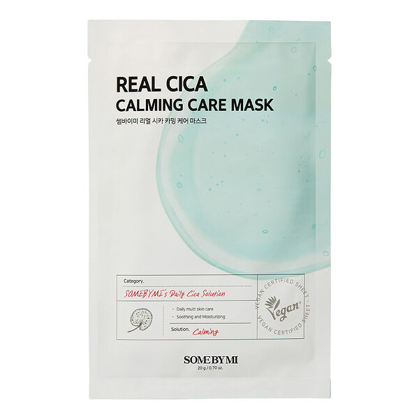 Маска для лица Some By Mi Real Cica с экстрактом центеллы азиатской (успокаивающая) 20 г