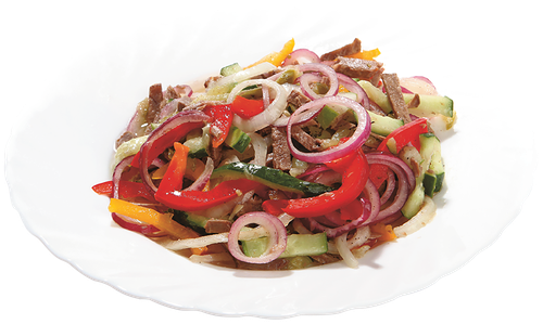 Салат Прованский Лента Fresh СП с томлёной говядиной и маринованными огурчиками вес до 200 г