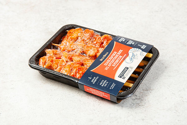 Шашлычки из креветок аргентин. очищ. зам., 400 г Продукт замороженный 