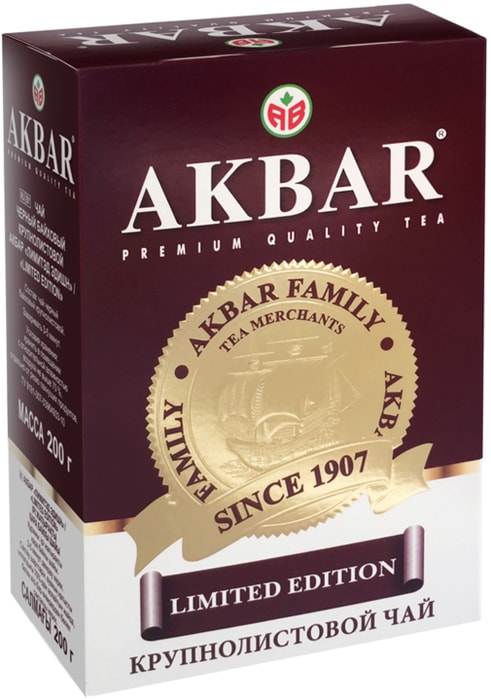 

Чай черный Akbar Limited Edition листовой 200 г