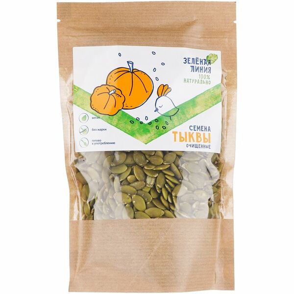 Семена тыквы очищенные Зелёная Линия