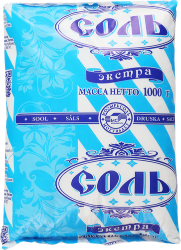 

Соль Экстра пищевая выварочная 1000 г