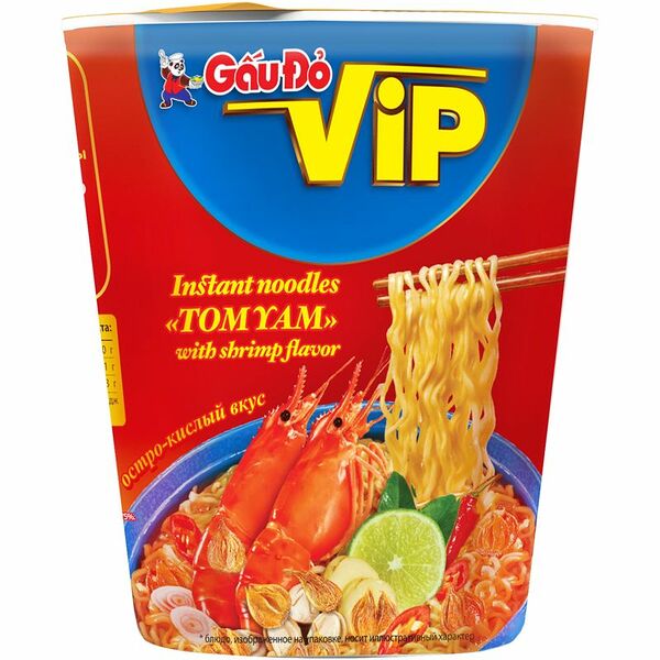 Лапша - том ям со вкусом креветки ТМ GauDo (ГауДу)