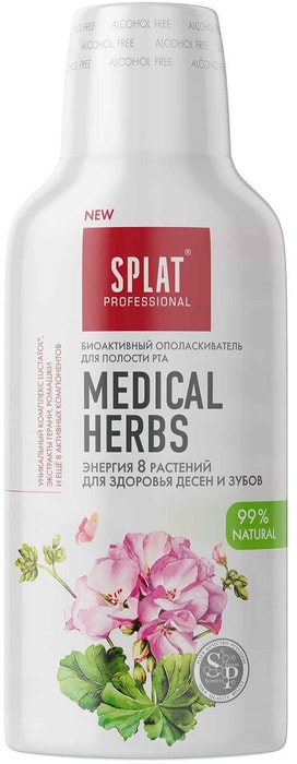 

Ополаскиватель для полости рта Splat Professional Medical Herbs 275 мл