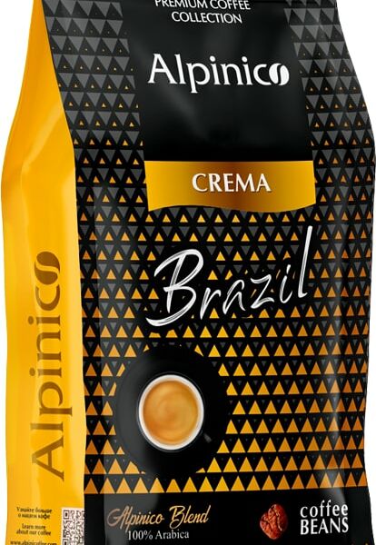 Кофе в зернах Alpinico Crema Brazil 100% Арабика 1кг