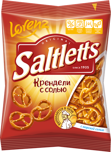

Мини-крендели Lorenz Saltletts с солью классические 60 г