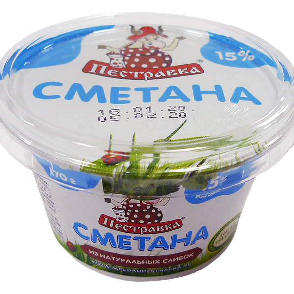 Сметана Пестравка 15%