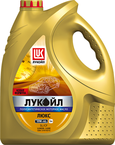 Масло моторное ЛУКОЙЛ Люкс Sae 10W-40 API SL/CF полусинтетическое Арт. 19299, 5л