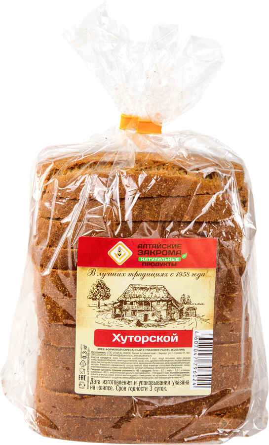 

Хлеб Алтайские Закрома Хуторской в нарезке 300 г