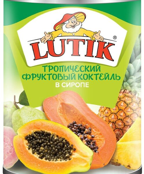 Коктейль Lutik Тропический в сиропе 580мл