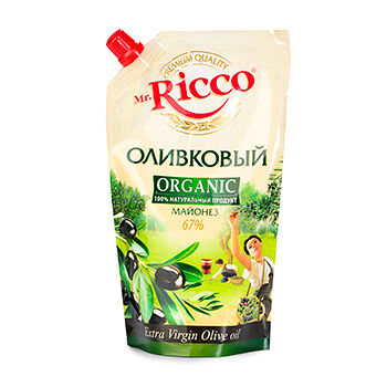Майонез оливковый Mr. Ricco Оrganic 67%