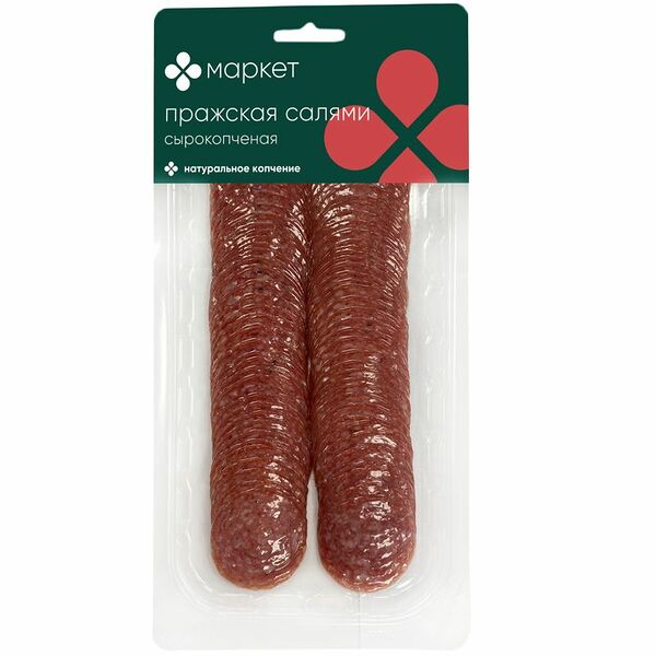 Салями сырокопчёная Пражская Маркет Перекрёсток, 100г