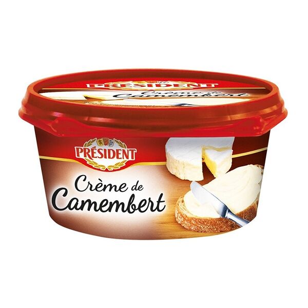 Сыр плавленый President Creme de Camembert с белой плесенью 50% 125 г