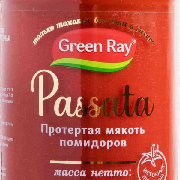 Томаты Green Ray Passata протертая мякоть помидоров