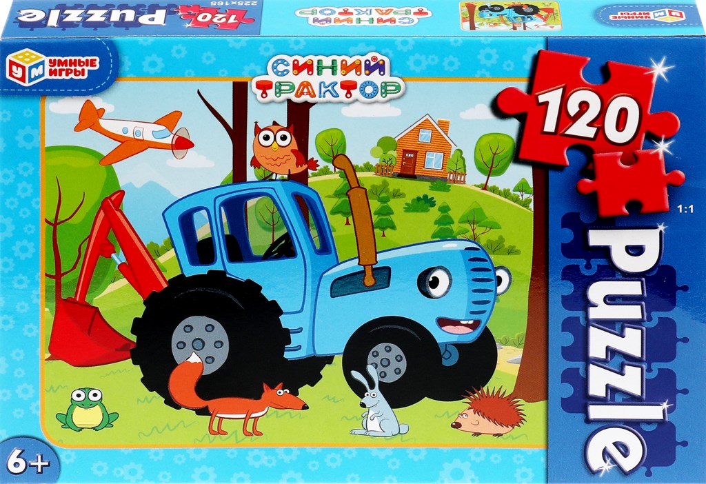 

Игра настольная УМНЫЕ ИГРЫ Пазлы классические, 120 деталей