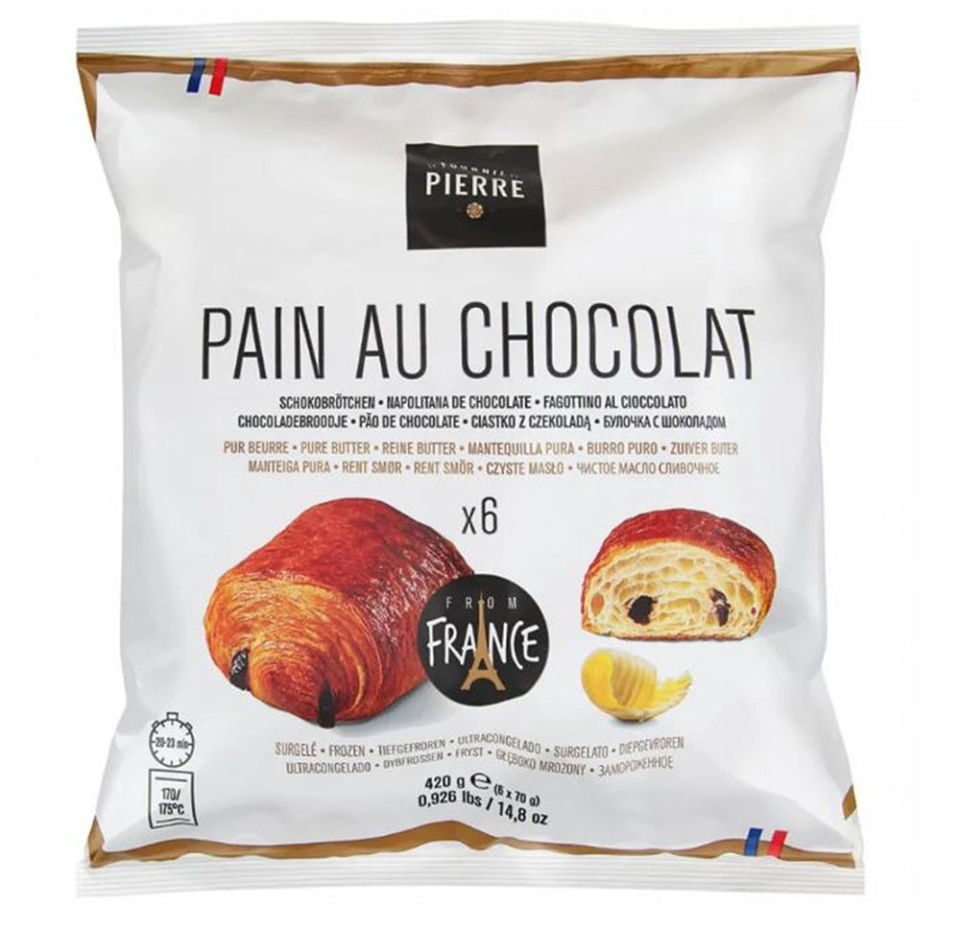 

Булочка Bridor Le Fournil De Pierre с шоколадом замороженная 6 шт. x 70 г