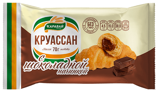 

Круассан Каравай с шоколадной начинкой 70 г