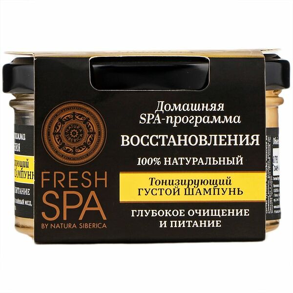 Шампунь Natura Siberica Fresh Spa Home Медовый Spa тонизирующий густой, 170мл